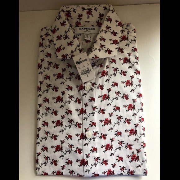 express mens floral shirt